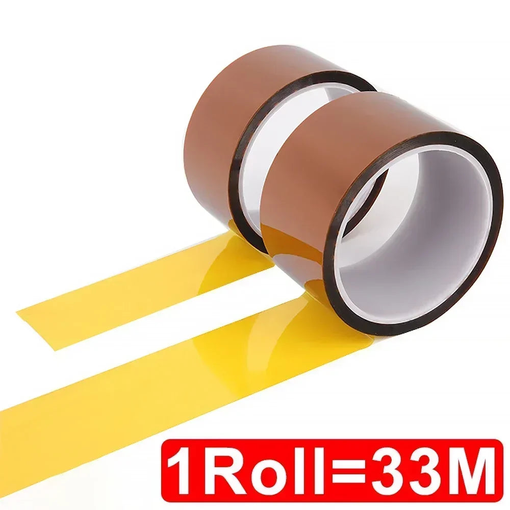 5-40mm Kapton Tape Polyimide Adhesive Insulating Adhesive Tape Каптоновый Скотч Heat Tape for Board Protection - image 6