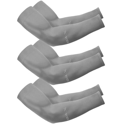 3Pairs Fashion Sun Ice Silk Sleeves Unisex Summer Sun Protection Arm Sleeves Suitable for Outdoor Riding, Driving, Fishing -…