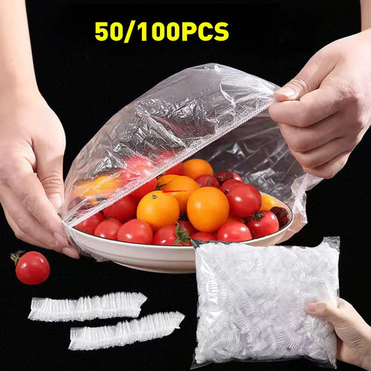 Reusable Disposable Food Cover Plastic Wrap Durable Elastic Food Lids for Bowls Elastic Plate Covers For Kitchen Food Saver…