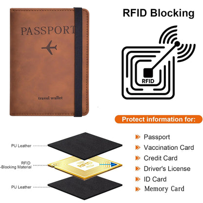 Passport Holder for Travel Essentials Passport Wallet Cover Case for Travel Accessories,Passport Book Holders for Women/Men…