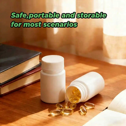 10pcs 20-200ml Plastic HDPE White Empty Seal Bottles, Refillable Pill Vials for Medicine, Capsule, Solid Powder, Reagent Sto…