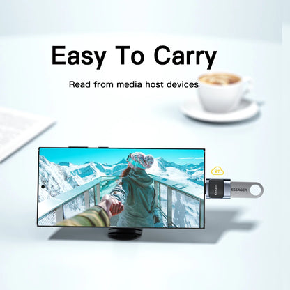 Essager USB 3.0 To Type C OTG Adapter USB A Type C Male To Micro Type C USB A Female Converter For Macbook Laptops Card Read…