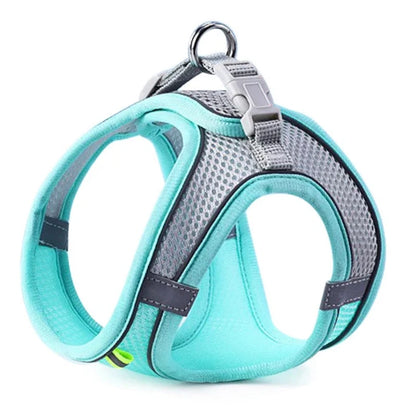 Cat Dog Harness Vest Chest Rope Set Reflective Breathable Adjustable Pet Harness for Small Medium Dogs Outdoor Walking - ima…