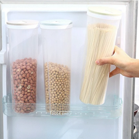 1pc Noodles Sealed Can Food Storage Spaghetti Noodle Pasta Container With Locking Lid Food Grade Plastic Kitchen Storage - i…