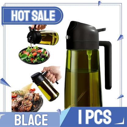 2in1 Kitchen Spray Oil Dispenser Oil Sprayer Polisher Or Only Brush Spray for Air Fryer Salad Grilling Roasting Cooking Kitc…