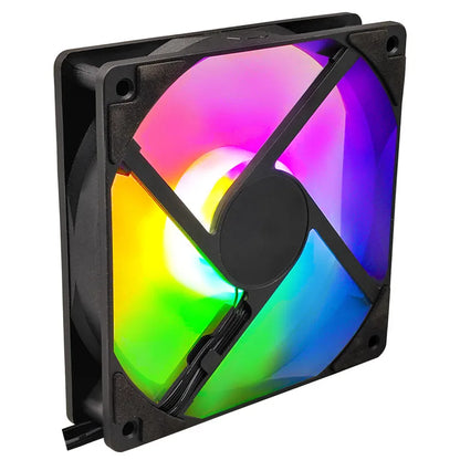Manmu Fetival Pormotion 120mm Computer Fan Rainbow RGB/ High Cooling Performance Gaming PC Fan - image 3