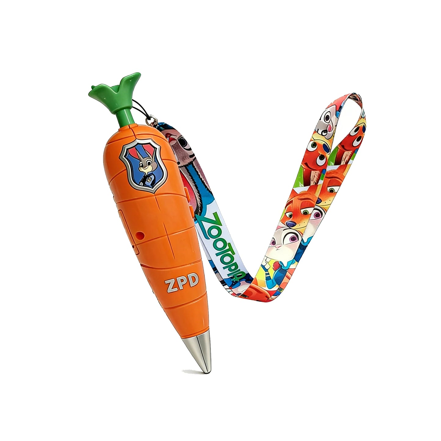 Zootopia 2 Lanyard Carrot Recording Pen | Gary Snake Venom Serum Pen | Bracket 60 Second Recording 2-in-1 Neutral Pen Statio…