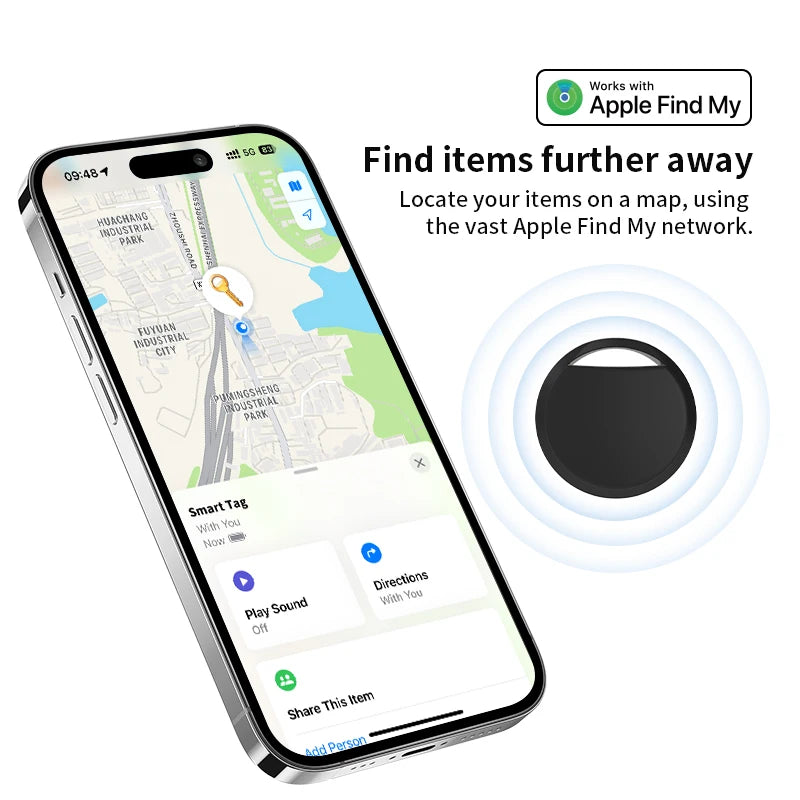 1/2 /4 pcs Anti-lose Tracker for Apple Airtag Replacemen via Find My Bluetooth GPS Tracker For Luggage IOS MFi Key Finder -…