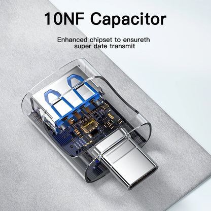 Essager USB 3.0 To Type C OTG Adapter USB A Type C Male To Micro Type C USB A Female Converter For Macbook Laptops Card Read…