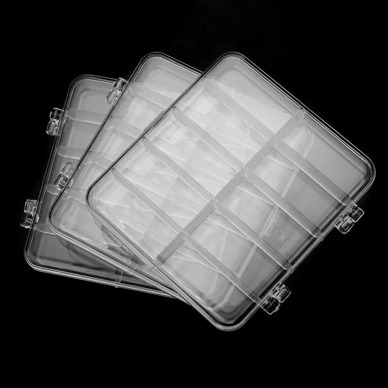 1 Pc Plastic Jewelry Box 5-28 Compartment Slot Organizer Storage Beads Container Adjustable Jewelry Storage Box Rectangle Ca…