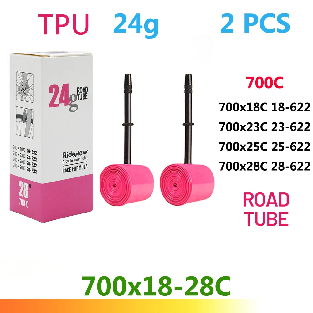 RideNow TPU Bike Inner Tube 700C 700x18 23 25 28 32 35 37 40 47C Road Bicycle Tire MTB Bike Camera 29x1.5 1.75 1.9 Pneu Aro…