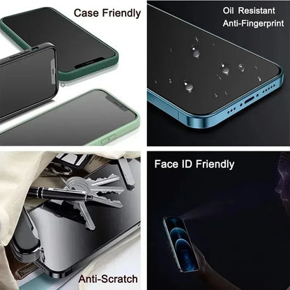 1-5PCS Anti-Spy Glass for iPhone 15 14 13 12 11 16 17 Pro Max Mini X XS XR 7 8 6 Plus Privacy Screen Protector For iPhone 17…