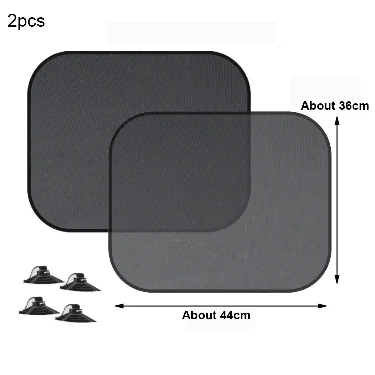 SEAMETAL Car Sun Shade Side Window Curtain Front Rear Window Sunshade Summer UV Blocking Suction Cup Car Sun Protection Curt…