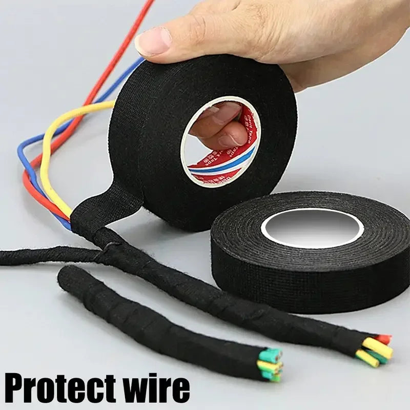 9/15/25/32/50MM Electrical Insulating Tape Heat Resistant Harness Tape Car Cable Harness Wiring Loom Protection Waterproof T…