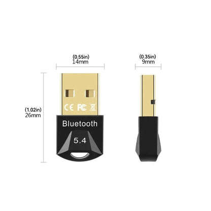 USB Bluetooth Adapter for Pc Usb Bluetooth 5.4/ 5.3/ 5.1/ 5.0 Dongle Receiver for Speaker Mouse Keyboard Music Audio Transmi…