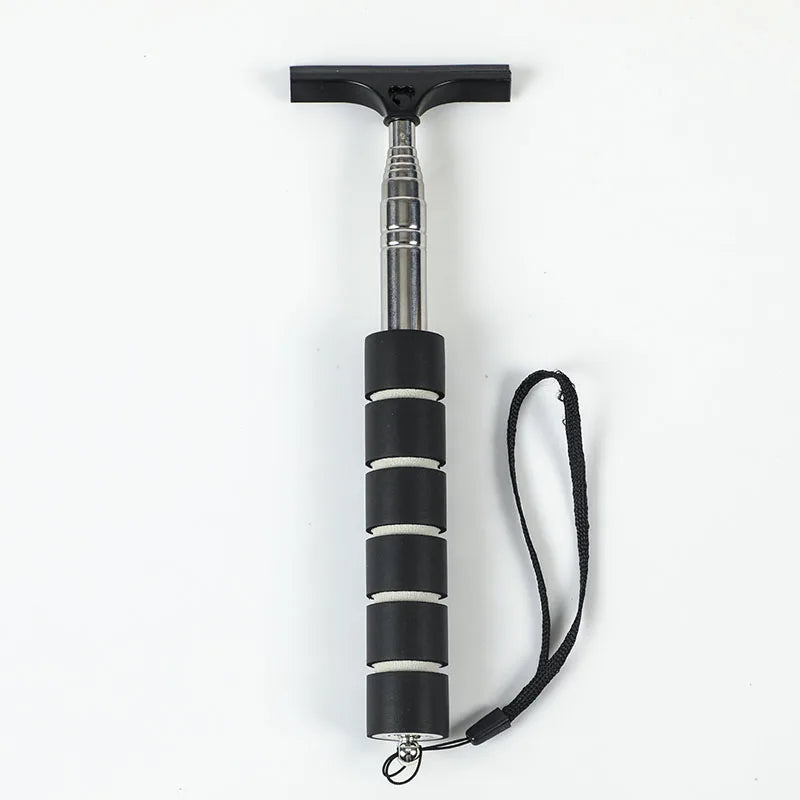 Car Rearview Mirror Wiper Cleaning Tool Auto Glass Mist Cleaner Scraper Car Accessories Handle Telescopic Window Cleaning Br…