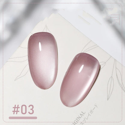 5g/Bottle White Moonlight Nail Cat's Eye Gel Magnetic Satin Gel Polish 9-Colors Soak Off Glitter Phototherapy Manicure Varni…