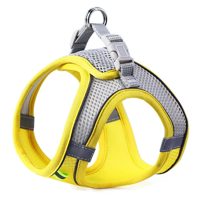 Cat Dog Harness Vest Chest Rope Set Reflective Breathable Adjustable Pet Harness for Small Medium Dogs Outdoor Walking - ima…