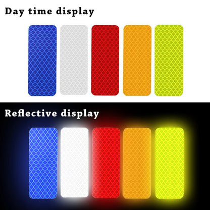 10pcs/set Car Bumper Reflective Safety Strip Stickers Car Reflective Sticker Reflective Warning Safety Tape - image 3
