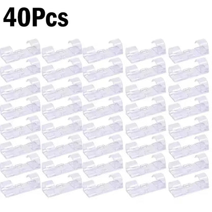 Cable Clips Organizer Drop Wire Holder Cord Management Self-Adhesive Cable Manager Fixed Clamp Wire Winder For Home Office C…