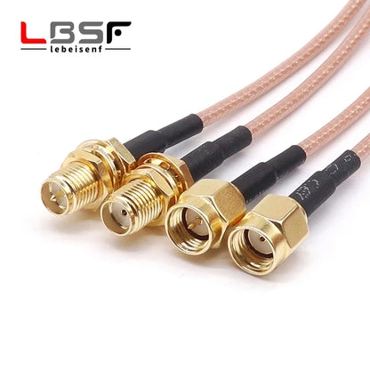 Antenna Extension Cable SMA-JK SMA Male to Female Inner Screw Inner Hole to Outer Screw Inner Needle RG316 Adapter Cable 1