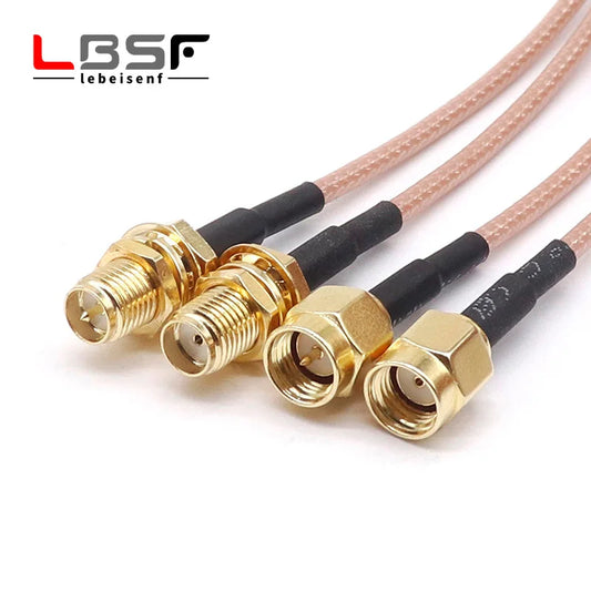 Antenna Extension Cable SMA-JK SMA Male to Female Inner Screw Inner Hole to Outer Screw Inner Needle RG316 Adapter Cable 1