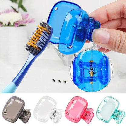 1PCS Travel Toothbrush Head Covers Toothbrush Protector Cap Brush Pod Case Protective Portable Plastic Clip For Household Tr…