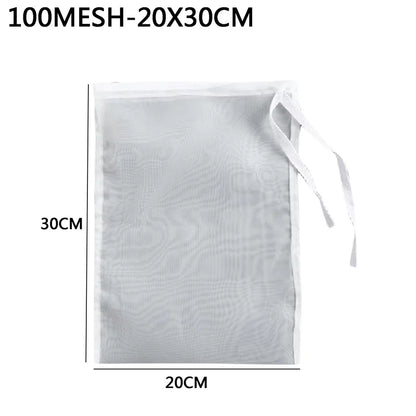Nylon Filter Bags Vegetable Milk Strainer Sieve Drain Tea Filter Net Bag Kitchen Gadgets For Home Food Cheese Cloth Honey Si…