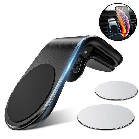 Magnetic Car Phone Holder Air Vent Clip Mount 360 Rotation Mobile Bracket GPS Cell Phone Stand in Car For IPhone Samsung Hua…