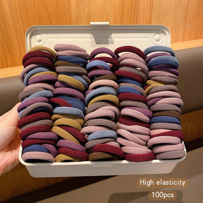100 seamless, high elasticity, durable Korean style hair accessories with elastic bands suitable for daily use - image 5