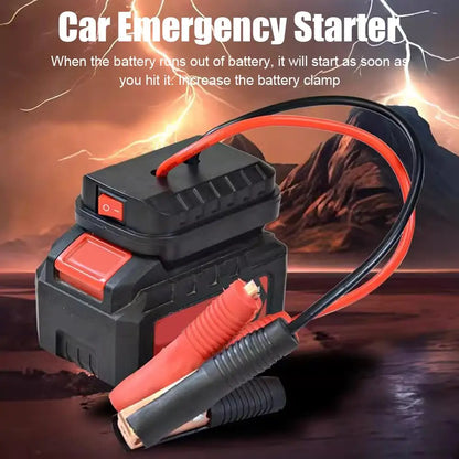 Car Lithium Battery Converter Charger Clip Auto Igniter Jump Starter For Makita Booster Cable Adapter Emergency Power DIY To…