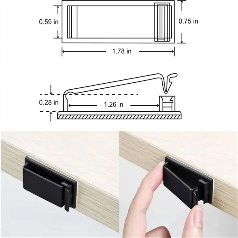 Cable Fixing Clip Cable Wire Sorting Buckle Chassis Organizer 19*47 Black and White Organizer - image 3