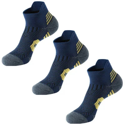 3Pair Professional Fitness Sports Socks Towel Bottom Non-Slip Running Socks Men Women Short Quick-Drying Basketball Training…