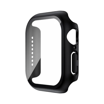 Tempered Glass+Case For Apple Watch 38mm 40mm 41mm 42mm 44mm 45mm 46mm Screen Protector Protective Cover iWatch 10 8 7 9 6 S…