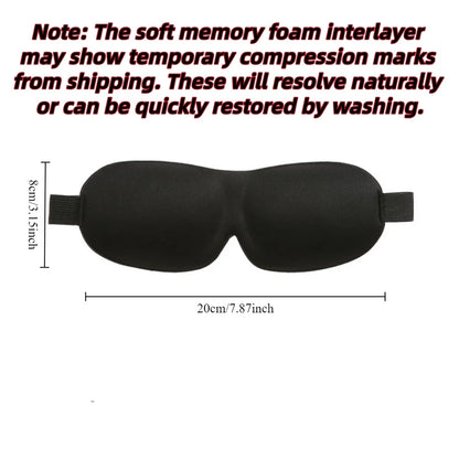 3D Sleep Mask Blindfold Sleeping Aid Soft Memory Foam Eye Mask for Sleeping Travel Light Slaapmasker Eye Cover Lightweight S…