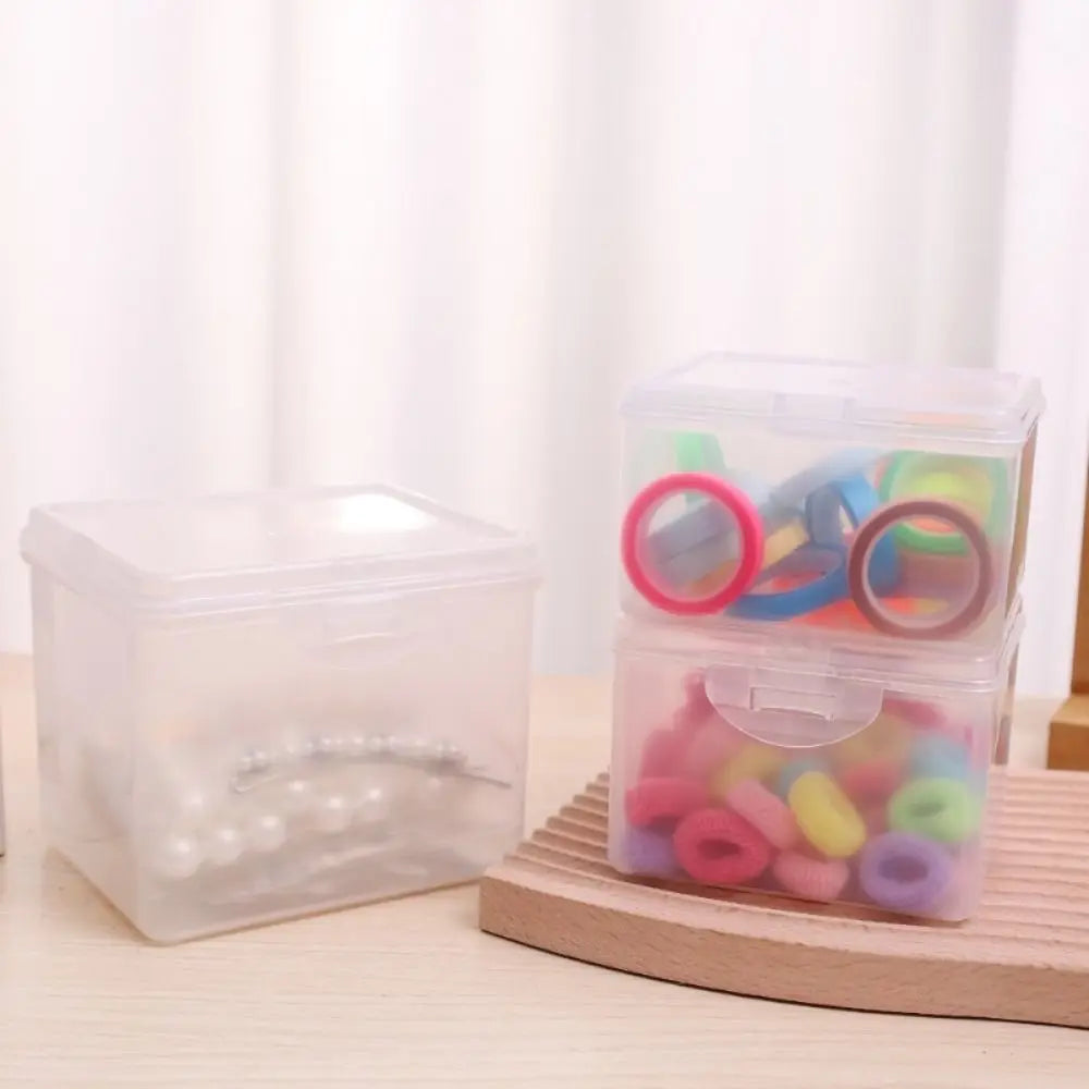 Multi-purpose Clear Storage Case Rectangular Shape Storing Jewelry Headband Small Thing Container Student Stationery Storage…