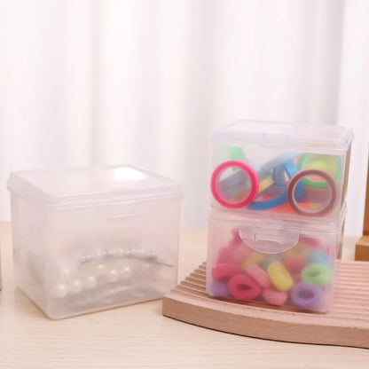 Multi-purpose Clear Storage Case Rectangular Shape Storing Jewelry Headband Small Thing Container Student Stationery Storage…