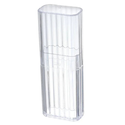1pc Portable Transparent Storage Box, Practical Toothpick Cotton Swab Case for Travel or Business Trip - image 5