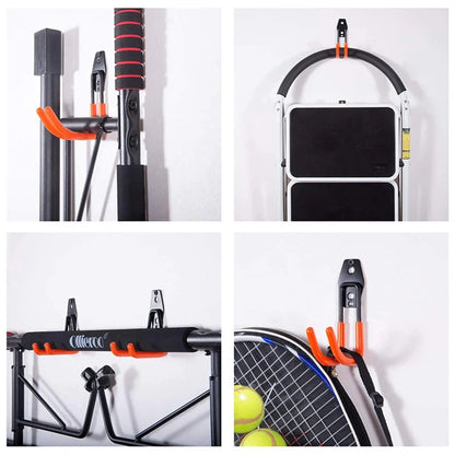 Heavy Duty Metal Hook Garage Organizer Wall Mount Bicycle Hanger Hooks Wall Mount Anti-slip Storage Hook For Ladders Garden…