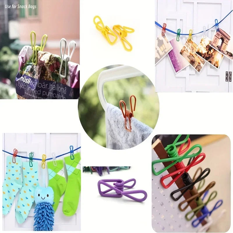 New Mini Bag Sealing Clip Kitchen Storage Food Snack Seal Sealing Bag Clips Portable Sealer Clamp Metal Tool Kitchen Accesso…