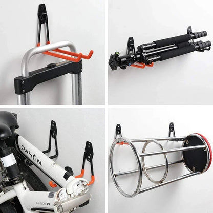 Heavy Duty Metal Hook Garage Organizer Wall Mount Bicycle Hanger Hooks Wall Mount Anti-slip Storage Hook For Ladders Garden…