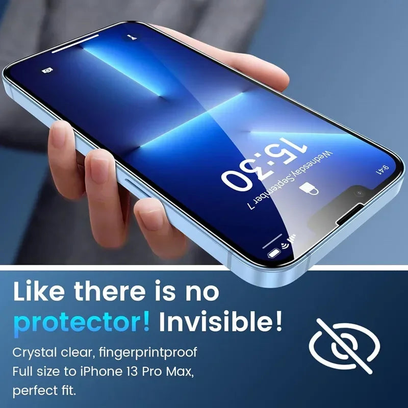 5Pcs Tempered Glass For iPhone 15 13 11 12 14 Pro Max Mini Screen Protector For IPhone 16 17 8 Plus X XR XS MAX Protective G…