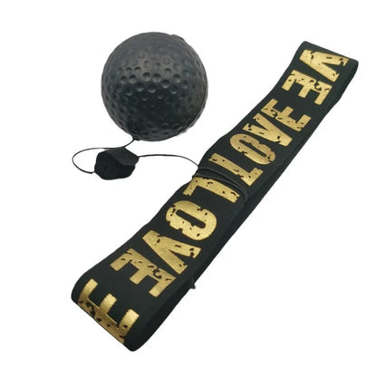 Boxing Reflex Speed Punch Ball Boxing Rubber Balls for Agility Reaction Training with Sweatband Fitness Equipments Accessori…