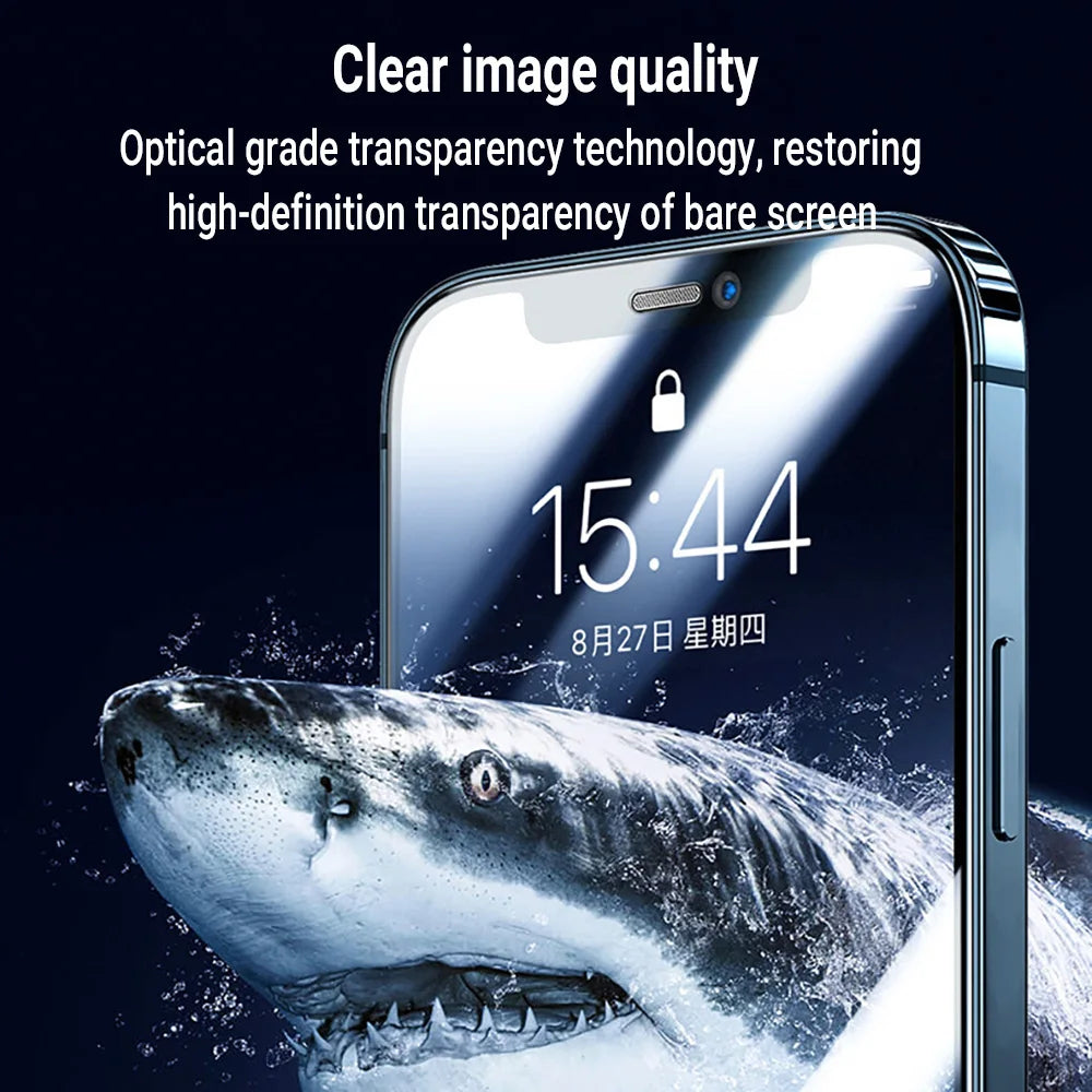 Oleophobic Coating Dust Free Screen Protector For iPhone 17 Pro Max 16 15 18 13 11 12 14 Pro Max SE 16e 7 8 Air Tempered Gla…