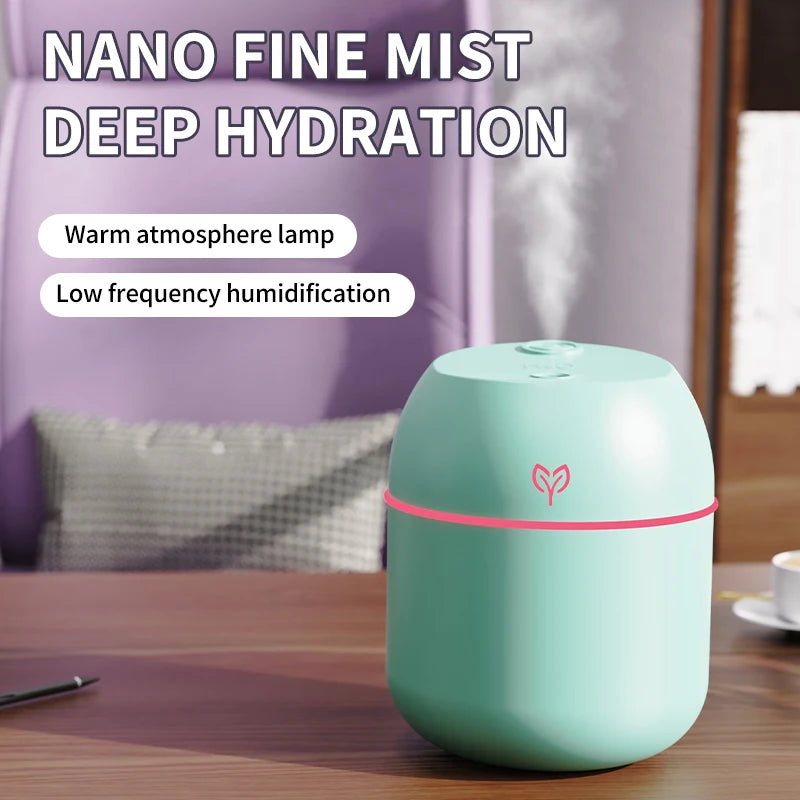 220ML big fog amount usb air humidifier Small desktop humidifier home intelligent car aromatreatment machine - image 3