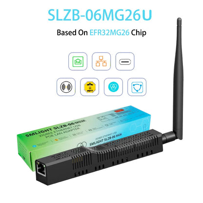 SMLIGHT SLZB-06/M/P7 Zigbee 3.0 to Ethernet,USB,and WiFi gateway coordinator with PoE,works with Zigbee2MQTT,Home Assistant,…