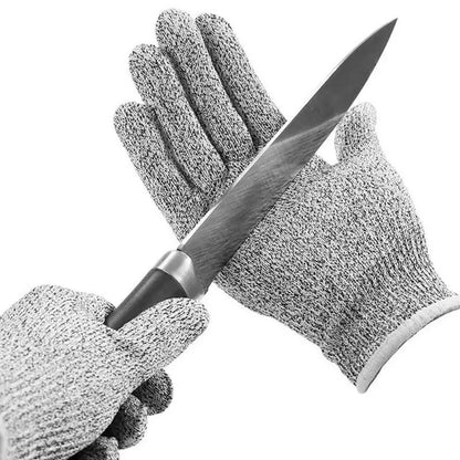 Level 5 HPPE Anti-Cut Gloves Kitchen Gardening Anti-Cut Knitted Gloves Anti-Thorn Wear-Resistant Glass Building Cutting Glov…