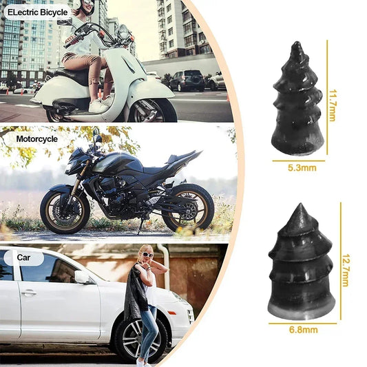 10/20/30Pcs Car Tyre Repair Rubber Nails Set Universal Cars Motorcycle Patch Nails Truck Bicycle Scooter Puncture Repair Too…