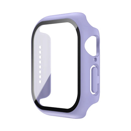 Tempered Glass+Case For Apple Watch 38mm 40mm 41mm 42mm 44mm 45mm 46mm Screen Protector Protective Cover iWatch 10 8 7 9 6 S…