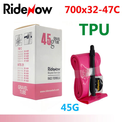 RideNow TPU Bike Inner Tube 700C 700x18 23 25 28 32 35 37 40 47C Road Bicycle Tire MTB Bike Camera 29x1.5 1.75 1.9 Pneu Aro…
